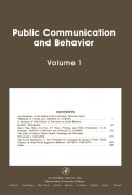 Cover-Bild zum Titel 'Public Communication and Behavior' von ''