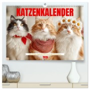 Cover-Bild zum Titel 'Katzenkalender - Süße Katzen begleiten dich durch alle Jahreszeiten (hochwertiger Premium Wandkalender 2026 DIN A2 quer), Kunstdruck in Hochglanz' von 'Mb Fotografie'