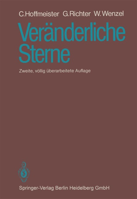 Veränderliche Sterne - C. Hoffmeister, W. Wenzel, G. Richter