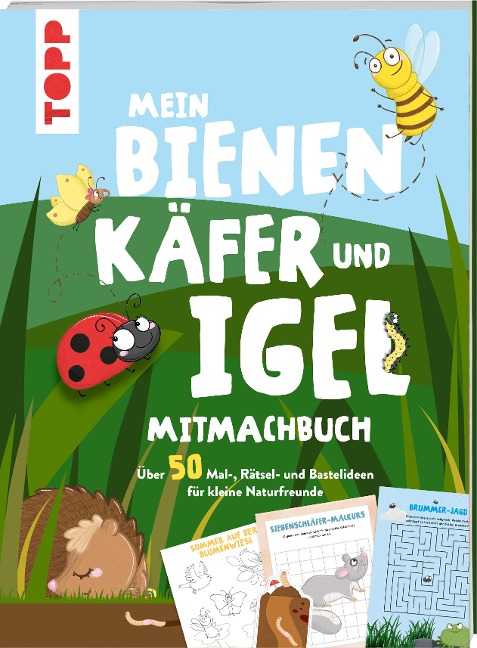 Mein Bienen, Käfer und Igel-Mitmachbuch - Christine Schlitt