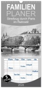 Cover-Bild zum Titel 'Familienplaner 2026 - Streifzug durch Paris im Retrostil mit 5 Spalten (Wandkalender, 21 x 45 cm) CALVENDO' von 'Ellen Und Udo Klinkel'
