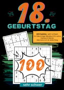 Cover-Bild zum Titel '18. Geburtstag- Sudoku Geschenkbuch' von 'Geburtstage mit Sudoku'