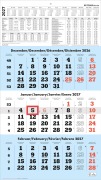 Cover-Bild zum Titel '3-Monatskalender blau 2027' von ''