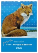 gemalte Tier-Persönlichkeiten (Wandkalender 2026 DIN A2 hoch), CALVENDO Monatskalender - Sabine Koschier