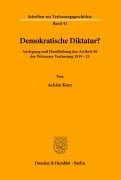 Cover-Bild zum Titel 'Demokratische Diktatur?' von 'Achim Kurz'