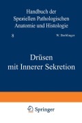 Cover-Bild zum Titel 'Drüsen mit Innerer Sekretion' von 'C. Berblinger, A. Dietrich, G. Herxheimer, E. J. Kraus, A. Schmincke'