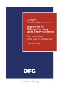 Cover-Bild zum Titel 'Impulse für die Bildungsforschung' von ''