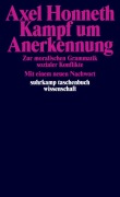 Cover-Bild zum Titel 'Kampf um Anerkennung' von 'Axel Honneth'