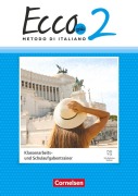 Cover-Bild zum Titel 'Ecco - Italienisch als 3. Fremdsprache - Ecco Più - Band 2 - Ausgabe 2020 - Klassenarbeitstrainer mit Audios und Lösungen' von 'Philipp Volk, Kathrin Castellano'