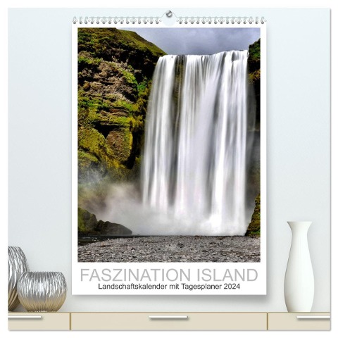 Faszination Island - Landschaftskalender mit Tagesplaner 2024 / Planer (hochwertiger Premium Wandkalender 2024 DIN A2 hoch), Kunstdruck in Hochglanz - Dirk Vonten