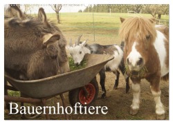 Cover-Bild zum Titel 'Bauernhoftiere (Wandkalender 2026 DIN A2 quer), CALVENDO Monatskalender' von 'Michael Gsödl'