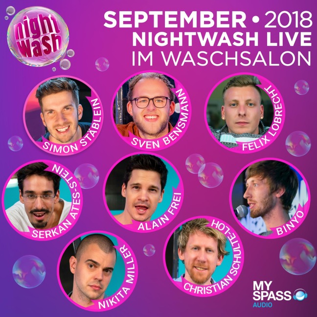 NightWash Live, September 2018 - Serkan Ates-Stein, Sven Bensmann, Binyo, Alain Frei, Felix Lobrecht