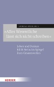Cover-Bild zum Titel '"Alles Wesentliche lässt sich nicht schreiben"' von ''