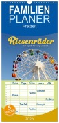 Familienplaner 2026 - Riesenräder - Ein Spaß für jung und alt. mit 5 Spalten (Wandkalender, 21 x 45 cm) CALVENDO - Sf Sf