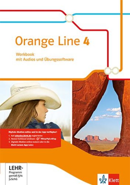 Orange Line 4. Workbook mit Audios und Übungssoftware. Erweiterungkurs. Klasse 8. Ausgabe 2014 - 