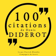 Cover-Bild zum Titel '100 citations de Denis Diderot' von 'Denis Diderot'