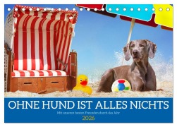 Ohne Hund ist alles nichts - Mit unseren besten Freunden durch das Jahr (Tischkalender 2026 DIN A5 quer), CALVENDO Monatskalender - Sigrid Starick