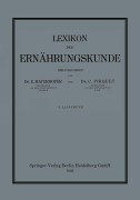 Cover-Bild zum Titel 'Lexikon der Ernährungskunde' von 'Clemens Pirquet Von Cesenatico, Ernst Mayerhofer'