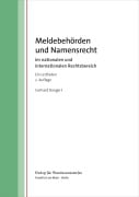 Cover-Bild zum Titel 'Meldebehörden und Namensrecht' von 'Gerhard Bangert'