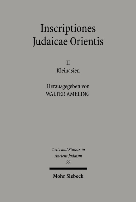 Inscriptiones Judaicae Orientis - 