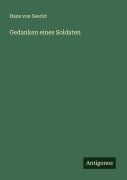 Cover-Bild zum Titel 'Gedanken eines Soldaten' von 'Hans von Seeckt'