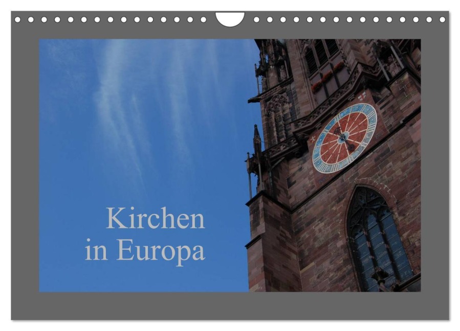 Kirchen in Europa (Wandkalender 2025 DIN A4 quer), CALVENDO Monatskalender - Dietmar Falk