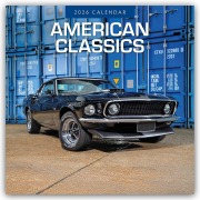 Cover-Bild zum Titel 'American Classic Cars - Klassische Amerikanische Autos 2026 - 16-Monatskalender' von 'Robin Red'