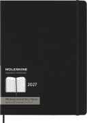 Cover-Bild zum Titel 'Moleskine 12 Monate Pro Wochen Notizkalender 2027, Pro XL, 1 Wo = 2 Seiten, vertikal, Spalten für Notizen, fester Einband, Schwarz<BR>' von ''
