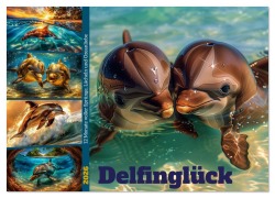 Cover-Bild zum Titel 'Delfinglück (Wandkalender 2026 DIN A2 quer), CALVENDO Monatskalender' von 'Steffen Gierok-Latniak'