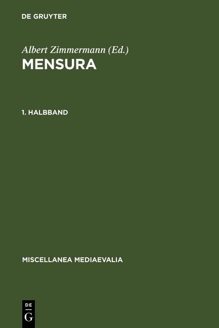 Mensura. 1. Halbbd - 