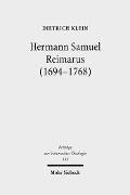 Cover-Bild zum Titel 'Hermann Samuel Reimarus (1694-1768)' von 'Dietrich Klein'