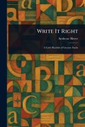Cover-Bild zum Titel 'Write It Right' von 'Ambrose Bierce'