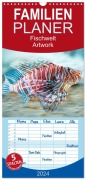 Cover-Bild zum Titel 'Familienplaner 2026 - Fischwelt - Artwork mit 5 Spalten (Wandkalender, 21 x 45 cm) CALVENDO' von 'Liselotte Brunner-Klaus'