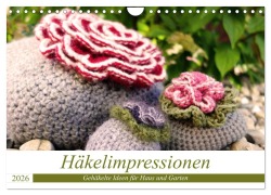 Häkelimpressionen - Gehäkelte Ideen für Haus und Garten (Wandkalender 2026 DIN A4 quer), CALVENDO Monatskalender - Inge Przewlocki