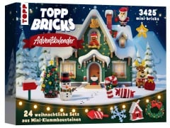 Cover-Bild zum Titel 'TOPP Bricks Adventskalender - 24 weihnachtliche Sets aus Mini-Klemmbausteinen' von ''