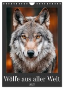 Cover-Bild zum Titel 'Wölfe aus aller Welt (Wandkalender 2027 DIN A4 hoch), CALVENDO Monatskalender' von 'Mb Fotografie'