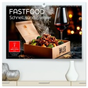 Cover-Bild zum Titel 'Fastfood - schnell, sündig, lecker (hochwertiger Premium Wandkalender 2026 DIN A2 quer), Kunstdruck in Hochglanz' von 'Peter Roder'