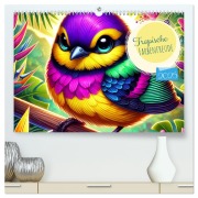 Tropische Farbenfreude (hochwertiger Premium Wandkalender 2025 DIN A2 quer), Kunstdruck in Hochglanz - Sual`M Sual`M