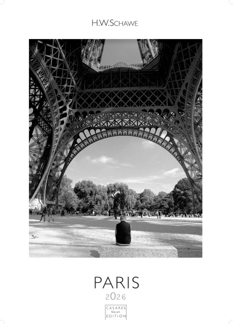 Paris schwarz-weiss Kalender 2026 - Wandkalender | Fotokalender Frankreich 29x21cm - Stilvoller Paris Schwarz-Weiß 2026 - - Ideal für Kunst- und Reisefreunde - 