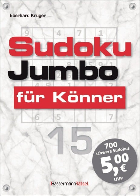 Sudokujumbo für Könner 15 - Eberhard Krüger