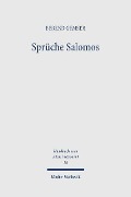 Cover-Bild zum Titel 'Sprüche Salomos' von 'Berend Gemser'