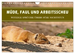 Cover-Bild zum Titel 'Müde, faul und arbeitsscheu (Wandkalender 2026 DIN A4 quer), CALVENDO Monatskalender' von 'Christine B-B Müller'