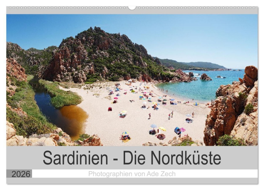 Sardinien - Die Nordküste (Wandkalender 2026 DIN A2 quer), CALVENDO Monatskalender - Ade Zech