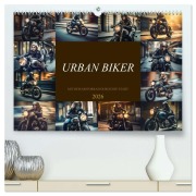 Cover-Bild zum Titel 'Urban Biker (hochwertiger Premium Wandkalender 2026 DIN A2 quer), Kunstdruck in Hochglanz' von 'Dirk Meutzner'