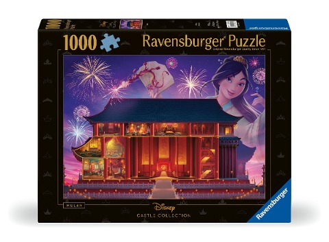 Erwachsenenpuzzle 1000 Teile - Disney Prinzessinnen - Disney Castles: Mulan - 