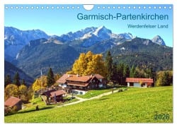 Cover-Bild zum Titel 'Garmisch-Partenkirchen Werdenfelser Land (Wandkalender 2026 DIN A4 quer), CALVENDO Monatskalender' von 'Prime Selection'