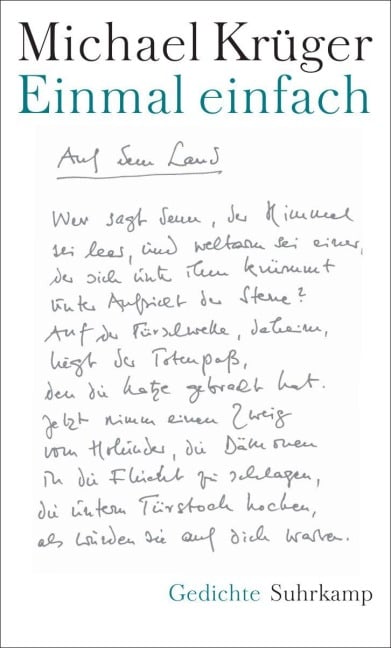 Einmal einfach - Michael Krüger