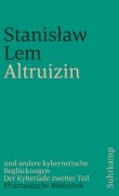 Cover-Bild zum Titel 'Altruizin und andere kybernetische Beglückungen' von 'Stanislaw Lem'