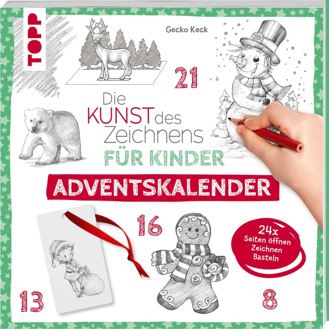 Die Kunst des Zeichnens für Kinder Adventskalender - Gecko Keck