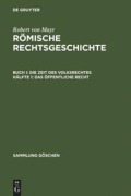 Cover-Bild zum Titel 'Das öffentliche Recht' von 'Robert Von Mayr'